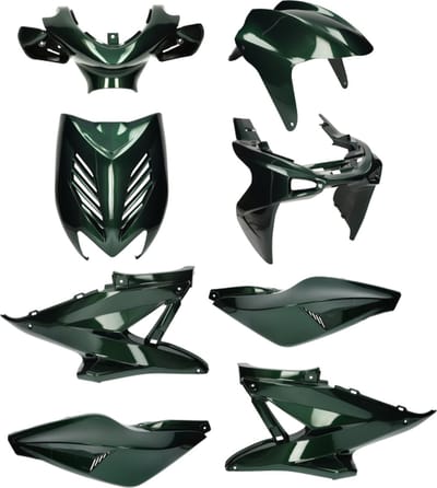 Kappenset 8 delig Yamaha Aerox, MBK Nitro Jaguar groen