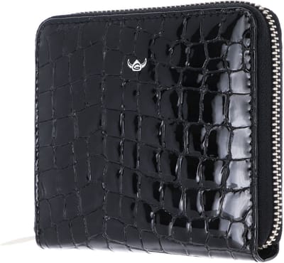 Golden Head Leren portemonnee Cayenne RFID Protect RV-Damenbörse 2826 Schwarz zwart