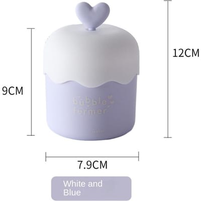 Gezichtsreiniger Schuimmaker Draagbare Schuimende Reinigingstool Eenvoudige Douche Bad Shampoo Bubble Maker voor Gezicht Reinigingstool Herbruikbaar blauw