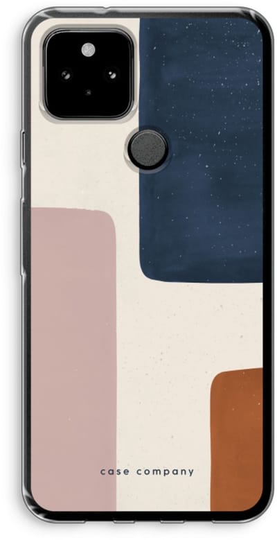 Case Company® - Hoesje geschikt voor Google Pixel 5 hoesje - Geo #5 - Soft Cover Telefoonhoesje - Bescherming aan alle Kanten en Schermrand