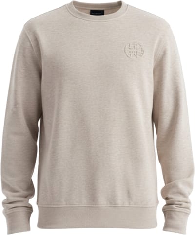 OMBRE Sweater - Regular Fit - Katoen - Lange Mouw Beige S