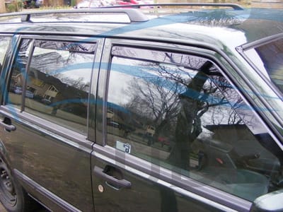Zijwindschermen donker getint tbv Volvo 940 / 960 / S90 Sedan / V90 Combi set a 4 stuks tbv voor & achterdeuren