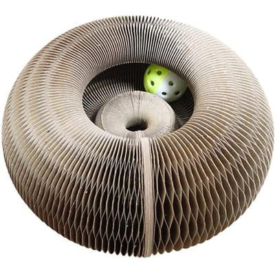 Magisch Orgaan Katten Speelgoed Katten Krabpaal Krabplank Ronde Gegolfde Krabpaal Speelgoed voor Katten Slijpklauw Katten Accessoires
