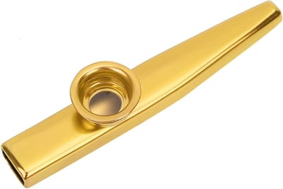 Draagbaar Muziekinstrument - Melodie Fluit - Meezingen Muziek - Direct Bespeelbaar - 14 cm Lengte - Groen Goud