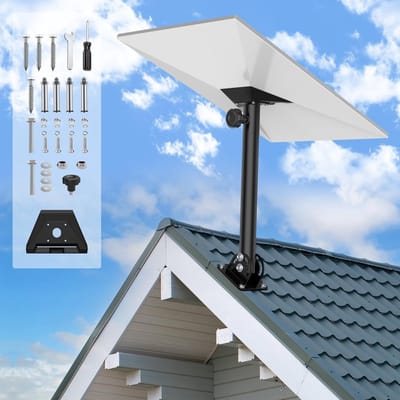 Verstelbare 360° Tube Adapter voor Starlink Gen 3 - Robuuste Mastbevestiging en Wandmontage voor Dishy en V3 Schotel