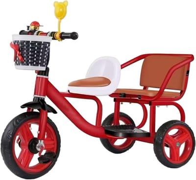 Kinder Driewieler - Tweeling Fiets - Buiten Spelen - Dubbele Zitplaats - 85-120 cm - Meerdere Kleuren