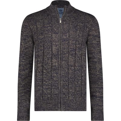 Fellows United Vest rough cable front and Brown (32.1118 - 140)