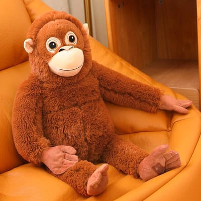 Gorilla Apen Pluche Speelgoed Chimpansees Mama Punch Aap Schattig Kawaii Vasthoudend Zacht Gevuld Poppetje Grappige Orang-oetan Speelgoed Creatief Cadeau 66cm