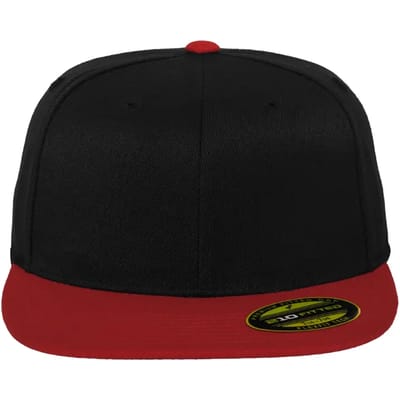 Urban Classics - Premium 210 fitted Pet - S/M - Zwart/Grijs