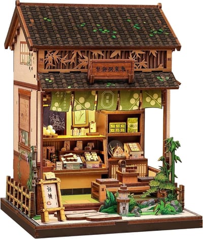 Boek Nook Kit - Miniatuur Huis - Boekenplank Decoreren - 3D Houten Puzzel - 16 x 16 x 19 cm