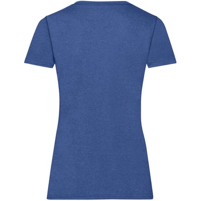 Fruit of the Loom Dames/vrouwen Lady-Fit Valueweight Short Sleeve T-Shirt (Pak van 5) (Retro Heather Royal)