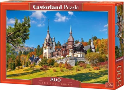 Castorland Castle Peles Romania – Puzzel – 500 stukjes – Satijnen afwerking – Perfecte pasvorm – Europese kwaliteit