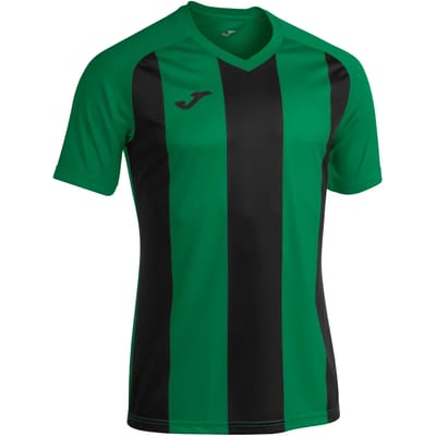 Joma Pisa II Shirt Korte Mouw Kinderen - Groen / Zwart | Maat: 128-140