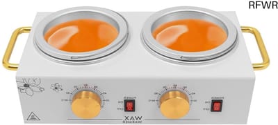 RFWR® Elektrische waxverwarmer met dubbele pot en temperatuurregeling voor professionele en thuisverzorging