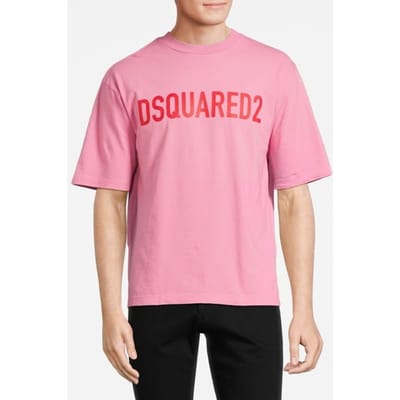 Dsquared2 T-shirt Pink Talla: M | Camisetas con Decoración Impresa Outlet | Hombre | Rosa