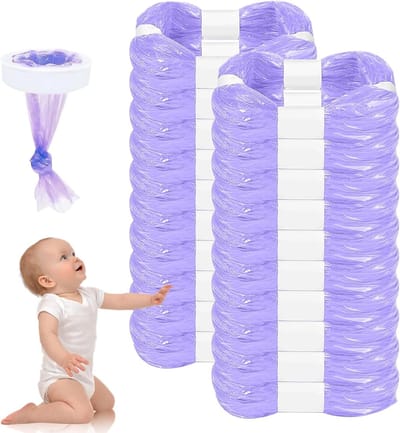 Pack van 20 navullingen voor luiertonnen, 4.5 m, scheurbestendig en geurvrij, geschikt voor alle luiertonnen en kattenbakken