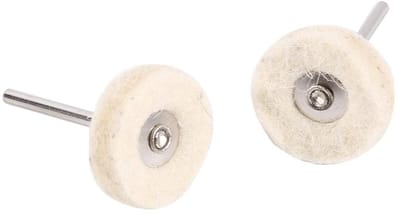 10pcs Cotton Buff Wheel Polishing Head, 25mm Wool Felt Mounted Polishing Pad Jewelry, Polishing Tools, Polishing Pad - ShopVlot