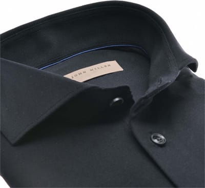 John Miller - Overhemd Zwart John Miller Tailored Fit Lange Mouw Overhemd Zwart 5140879-290