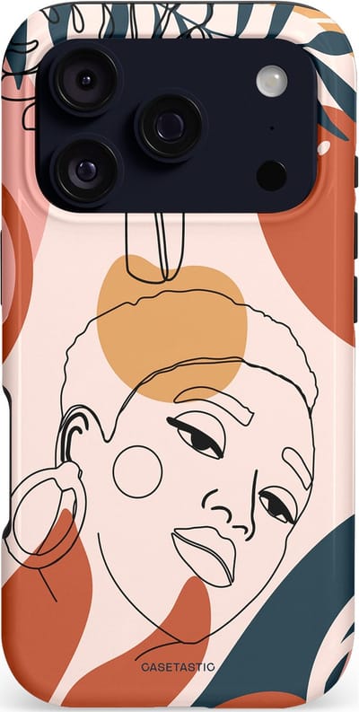 Casetastic hoesje geschikt voor Apple iPhone 17 Pro - MagSafe - Dubbellaagse bescherming - Ochtend blush - Fashion Case - Perzik Wit Zilver Crème