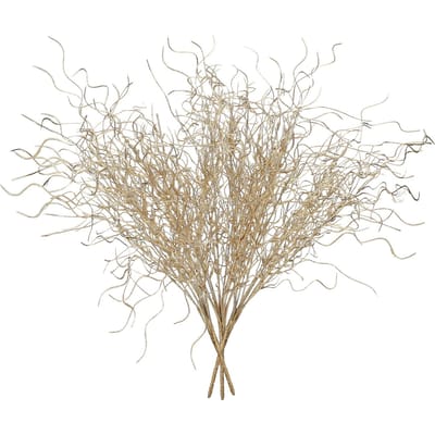 Plantes de Simulation 53cm 12 Têtes Branches de Plante Artificielle Salle de Mariage Nouvel An Seau Rouge Cadeau Décoration Florale Type 3 beige