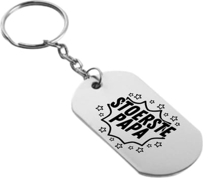 Akyol - stoerste papa sleutelhanger - Papa - familie - cadeau - 54 x 29mm