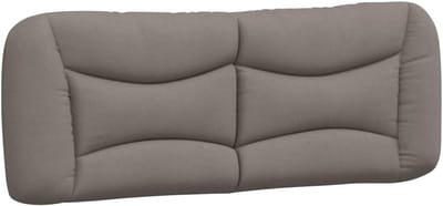 Hoofdbordkussen - Bedkussen hoofdeinde - Comfortabel lezen - Wasbaar materiaal - 140 cm breed - Taupe