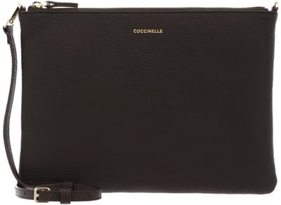 COCCINELLE Leren schoudertas Best Crossbody Bag Fango donkergroen
