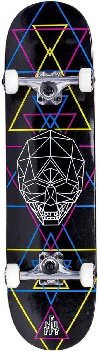 Complete Skateboard voor Volwassenen - Duurzaam Deck met Geo Skull Design