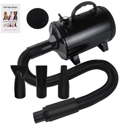 LabelOne Waterblazer - Hondenfohn - Haardroger - voor huisdieren en voertuigen - incl. 3 mondstukken - flexibele slang tot 2,4m