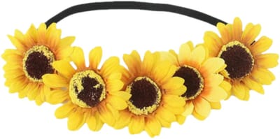 Bloemen haarband zonnebloem