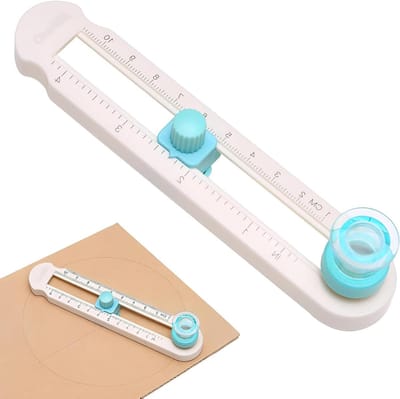 Cirkelsnijder - Papier snijder - Kaarten maken - Verstelbaar 2-20 cm - 360° draaibaar - null