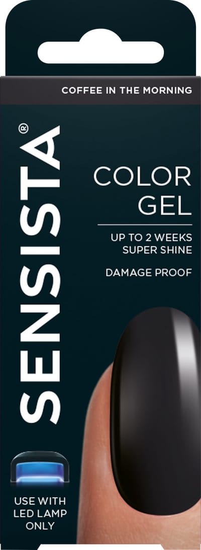 Sensista Color Gel - Coffee In The Morning - Gellak - Zwart - 7.5ML - Gel nagellak voor LED Lamp