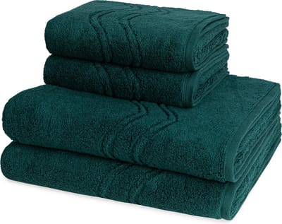 Ross Dames en Heren 2 X handdoek 2 X douchedoek - per set Cashmere feeling