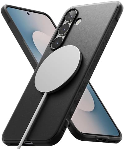 Ringke Onyx Magnetic | Hoesje Geschikt voor Samsung Galaxy S25 FE | Compatibel met MagSafe / Qi2 | Back Cover Flexibel TPU | Zwart
