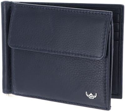 Golden Head Leren portemonnee geldclip Capri RFID Protect Clip-Scheintasche 1921 Blau donkerblauw