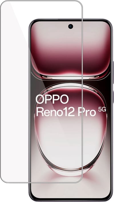 Screenprotector geschikt voor OPPO Reno 12 / 12 Pro Screenprotector – Gehard Glas - Proteqt+