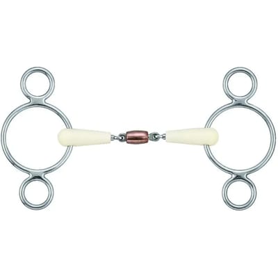 Pessoa dubbelgebroken paardenbit Soyo Happy Mouth 3