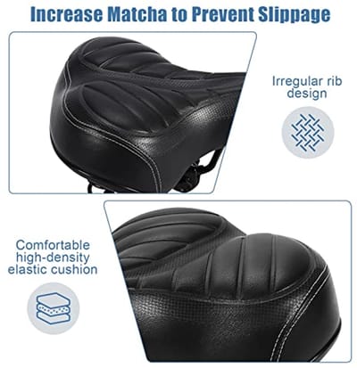 Ergonomisch fietszadel met dubbele veer – comfortabel en ademend zadel voor mountainbike en racefiets