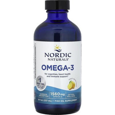 Nordic Naturals, Omega-3, Citroensmaak, 1.560 mg, 8 fl oz (237 ml)