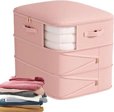 Compressiezakken Opslag - Luchtdichte Zakken - Ruimte Besparen - Vochtwerend Design - 52 x 46 x 60 cm - Roze