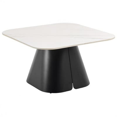 Giga Living Salontafel Valsta - Wit Keramiek - 80x80x45cm