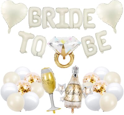 Ballonnen Decoratief - Bride to Be - Veiligheidswaarschuwing - Kinderen - Feest Ballonnen - Toezicht Volwassenen - Feestballonnen