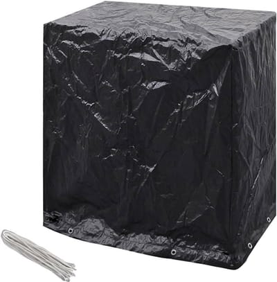 Tafeltennistafel Hoes - Tuinmeubelhoes Tafel - Bescherming Tafel - Waterafstotend PE Materiaal - 160x55x182 cm - Zwart