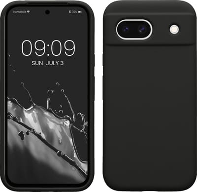 kwmobile telefoonhoesje geschikt voor Google Pixel 8a - Hoesje met siliconen coating - Smartphone case in mat zwart