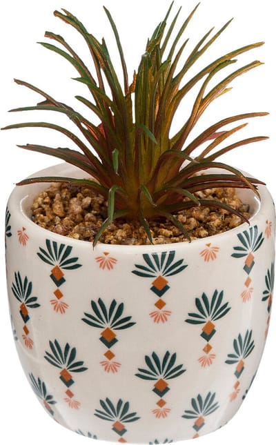 Atmosphera Kunstplant - Plant met pot - 17xH9cm - Multi