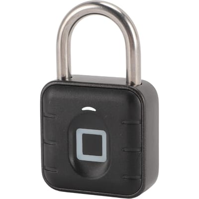 Sleutelloos Vingerafdruk Kluisslot IP67 Waterdicht Slim Biometrisch Vingerafdrukslot voor Koffer Rugzak Kasten SY12 gray