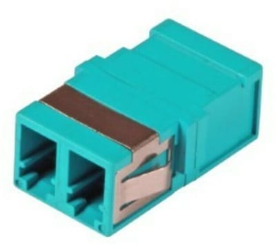 Danicom Multimode keystone koppeling LC-LC duplex turquoise