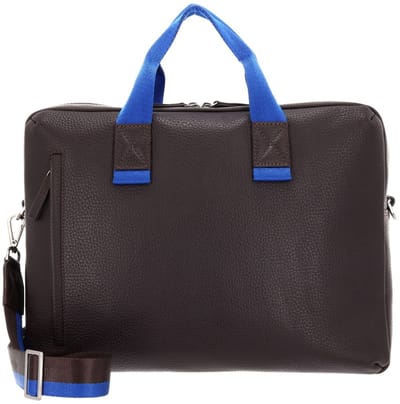 LEONHARD HEYDEN Leren business tas laptoptas met laptopvak Tokio Aktenmappe 2 Fächer 8201 Schokoladenbraun donkerbruin