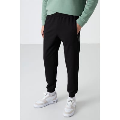 Heren Effen Pull-on Sweatpants Met Ritszak
