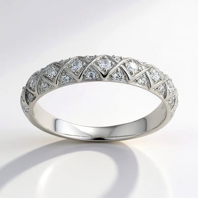 Cavill - Zilveren ring - 925 Sterling zilver - 29 Nigeriaanse natuurlijke zirkonen 0,267 ct - Elegante damesring met pavé en prong zetting